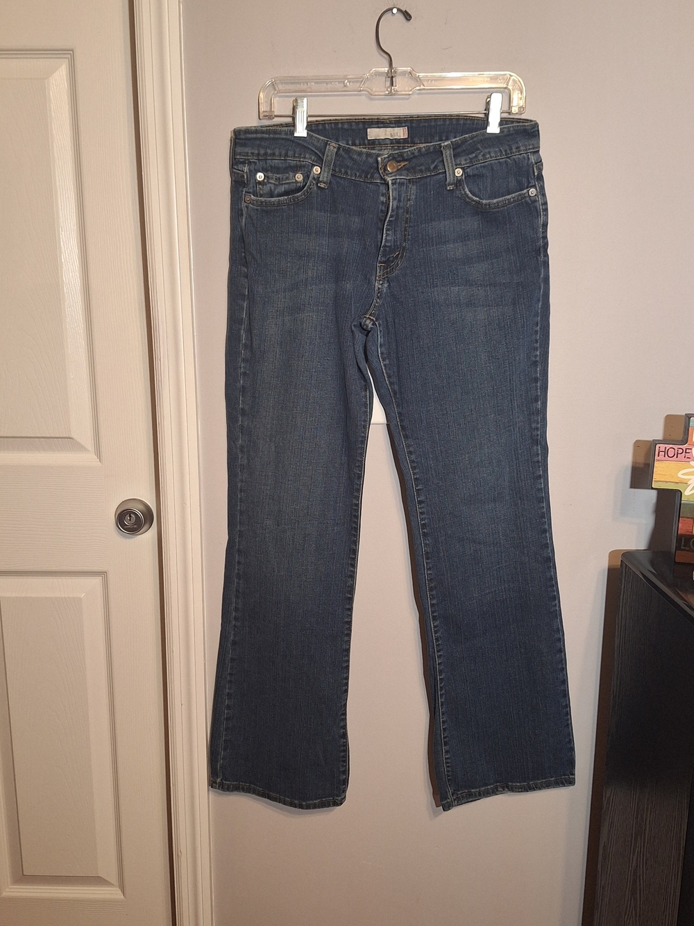 Levi's Women's 515 Bootcut Jeans in Dark Blue Denim
